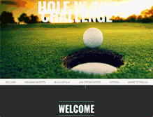 Tablet Screenshot of holeinonechallenge.com